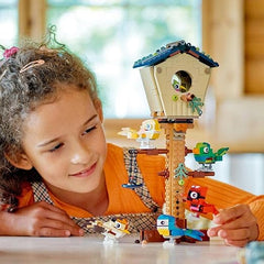 LEGO 31143 Creator 3in1 Birdhouse: Birds to Hedgehog to Beehive Set, Forest Animal Figures, Building Toys For Kids Aged 8 Years and Over, Gift Idea