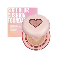 Kaja Soft Blur Cushion Foundation - Fair Light - Lightweight Liquid Cushion Foundation with Puff Sponge Applicator - Buildable Natural Coverage - Smooth Finish - Long Wear Hydrating Formula