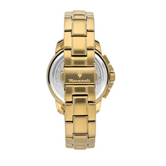 Maserati successo Mens Analog Quartz Watch with Stainless Steel Gold Plated Bracelet R8873621013, Gold, Quartz Watch