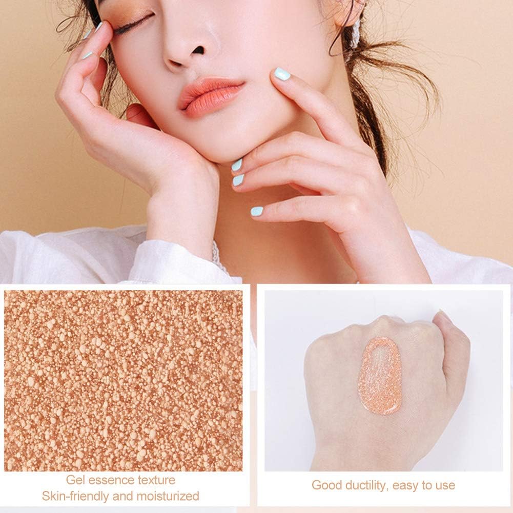 Foundation Makeup, Fullerene Bubble Moisturizing Makeup Primer Skin Brightening Concealer Make-Up Base Cosmetic Tool(Skin Color)