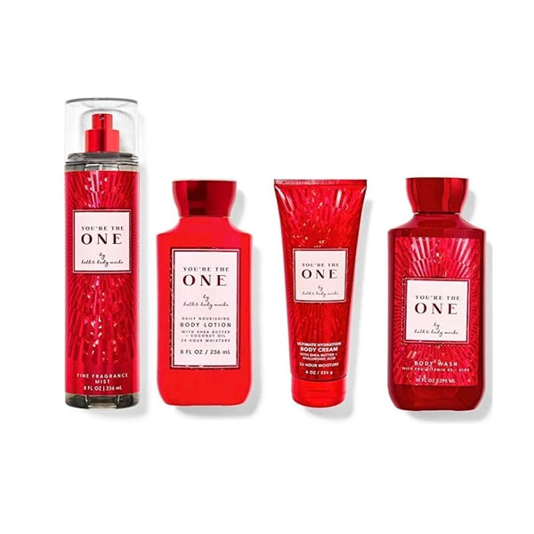 Bath & Body Works You're the One - Deluxe Gift Set - Body Lotion - Body Cream - Fine Fragrance Mist and Shower Gel - Full Size