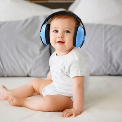 PandaEar Baby Ear Protection Noise Cancelling HeadPhones Ages 0-3 Years | Infant Hearing Protection Earmuffs - Blue