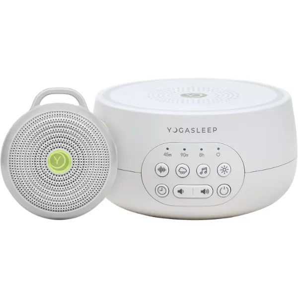 Yogasleep Dreamcenter Multi Sound and Hushh Portable White Noise Sound Machine Bundle, Sleep Timer, 26 Soothing Sounds for Travel, Noise Canceling for Office Privacy, Sleep Aid for Adults & Baby