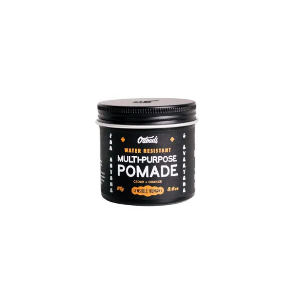 O'Douds Multi-Purpose Pomade - Water-Resistant Styling Pomade for Men - Natural, Plant-Based Ingredients - Firm hold with Medium to High Shine - Cedarwood & Orange Scent (3.4oz)