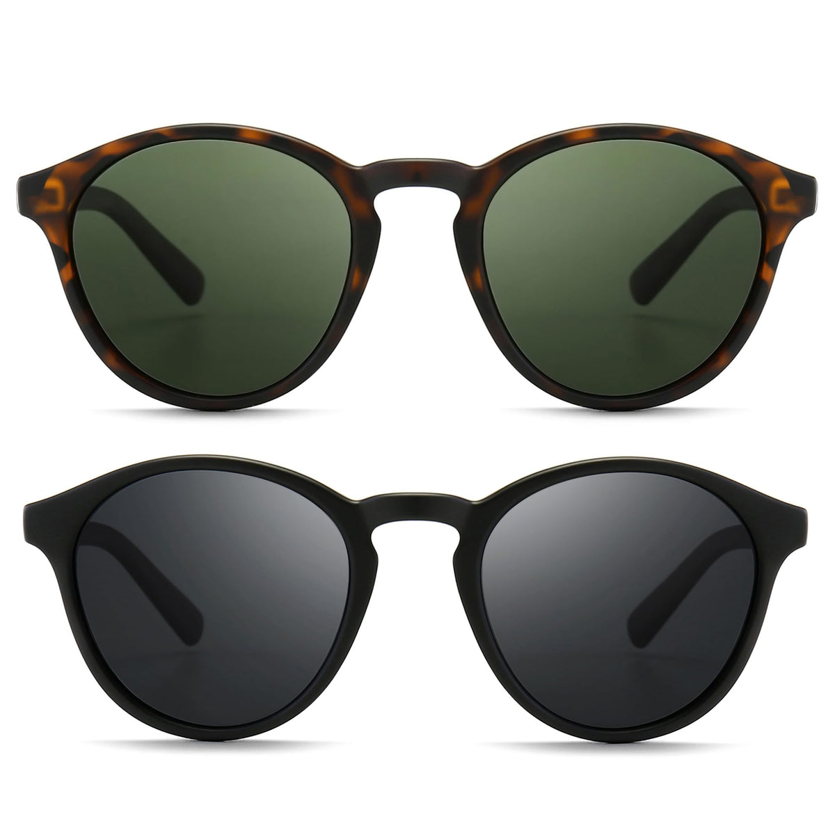 SUNGAIT Women's Classic Vintage Round Polarized Sunglasses Retro Style UV400 SGT166