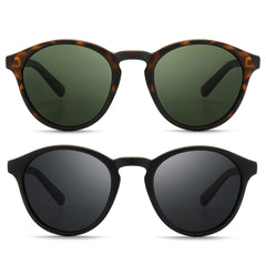 SUNGAIT Women's Classic Vintage Round Polarized Sunglasses Retro Style UV400 SGT166
