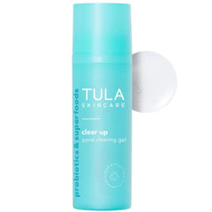 TULA Skin Care Clear Up - Pore Clearing Gel, Facial Serum, Salicylic and Azelaic Acid, Niacinamide, Clears Skin, Exfoliates, Improves Skin Smoothness, Refines the Look of Pores, 1 fl oz