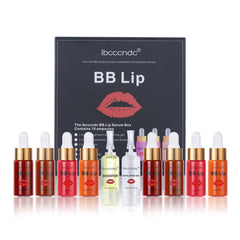 OUNA 4 Colors Lip Gloss Set Microneedle Derma Pigment BB Lip Serum Kit Semi-permanent Lip Makeup for Women Girls Cosmetic