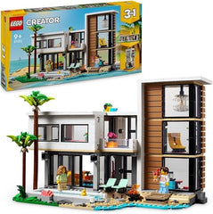 LEGO Creator 3in1 Modern House to 3-Storey City Building to Forest Cabin Set, Model Building Kit for Kids, Gift Idea for 9 Plus Year Old Boys and Girls 31153