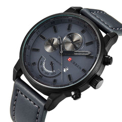 CURREN Casual Men's Watch Analog Leather - 8217 - Gray