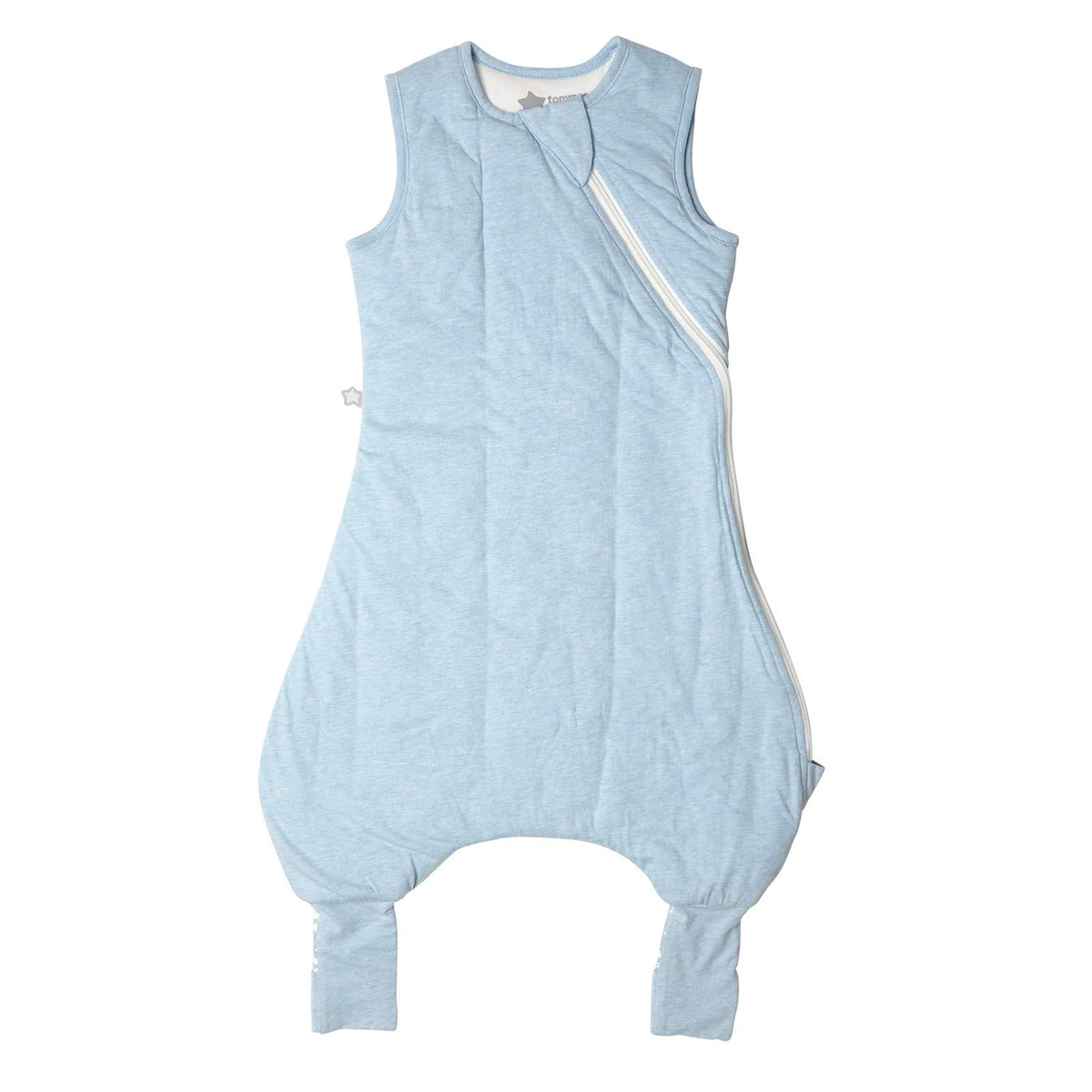 Tommee Tippee Baby Sleeping Bag with Legs, The Original Grobag Steppee, Baby Romper Suit, Soft Cotton-Rich Fabric, 6-18m, 1.0 Tog, Blue Marl