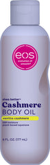 eos Cashmere Body Oil, Vanilla Cashmere, 24 Hour Moisture, Plant-Based Squalane to Soothe, Soften And Smooth Dry Skin, 6 fl oz