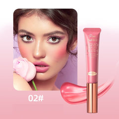 KANZA - Liquid Beauty Blush | Liquid Face Cheek Blusher Concealer Pen | Face Contouring Makeup Pen | Matte Finish Liquid Contour Stick with Soft Cushion Applicator | 15g (Color #2)