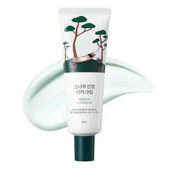 ROUND LAB Pine Calming Cica Cream, Low Acidic Soothing Moisturizer with Pine Cica, BHA + LHA, and Hyaluronic Acid for Skin Barrier Support, Sebum Control, and Hydration, Korean Skincare 1.69 Fl Oz