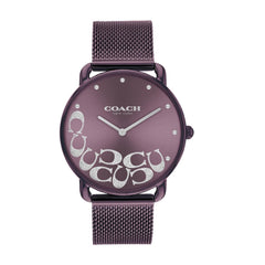 COACH WOMEN'S PURPLE DIAL IONIC PLATED PURPLE STEEL BRACELET WATCH - 14504339