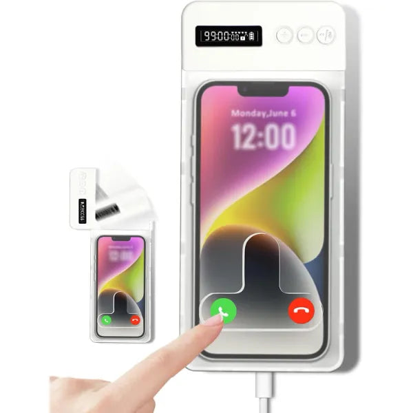 Fullware Portable Phone Lock Box with Timer 99 Hours for iPhone & Android, for College Students, Fitness, ADHD, Self-Control, 60 Days Battery, Focus, Gifts for Student Graduation, College Essentials