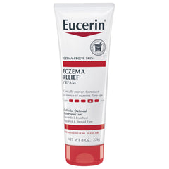 Eucerin Eczema Relief Cream Full Body Lotion, Moisturizing Eczema Cream, Antibacterial, Homeopathic - 8 oz