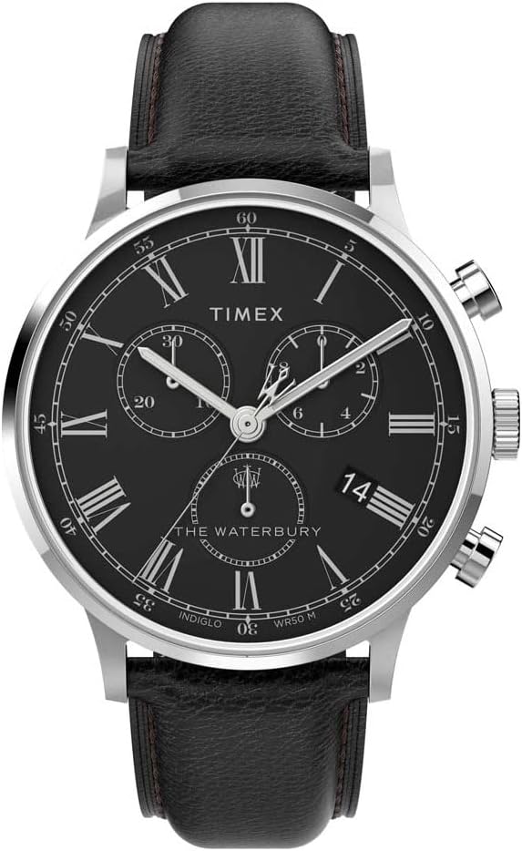 Timex Men's Waterbury Classic - Black/Black/Stainless Steel/Chrono