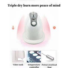 Steam Iron, 1800W Standing Garment Steamer with Ironing Board, 10 Levels of Adjustment, 35 g/min, 1.4Liter Capacity, Strong Steam Penetration, Wrinkle Removal, Suitable for Home, Office and Travel - White