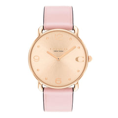 COACH WOMEN'S ROSE GOLD DIAL PINK CALFSKIN STRAP WATCH - 14504288