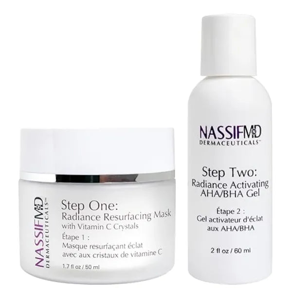 NassifMD Micro Spa Vitamin C Skin Peel AHA BHA Exfoliant with Salicylic Acid