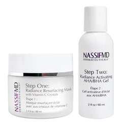 NassifMD Micro Spa Vitamin C Skin Peel AHA BHA Exfoliant with Salicylic Acid