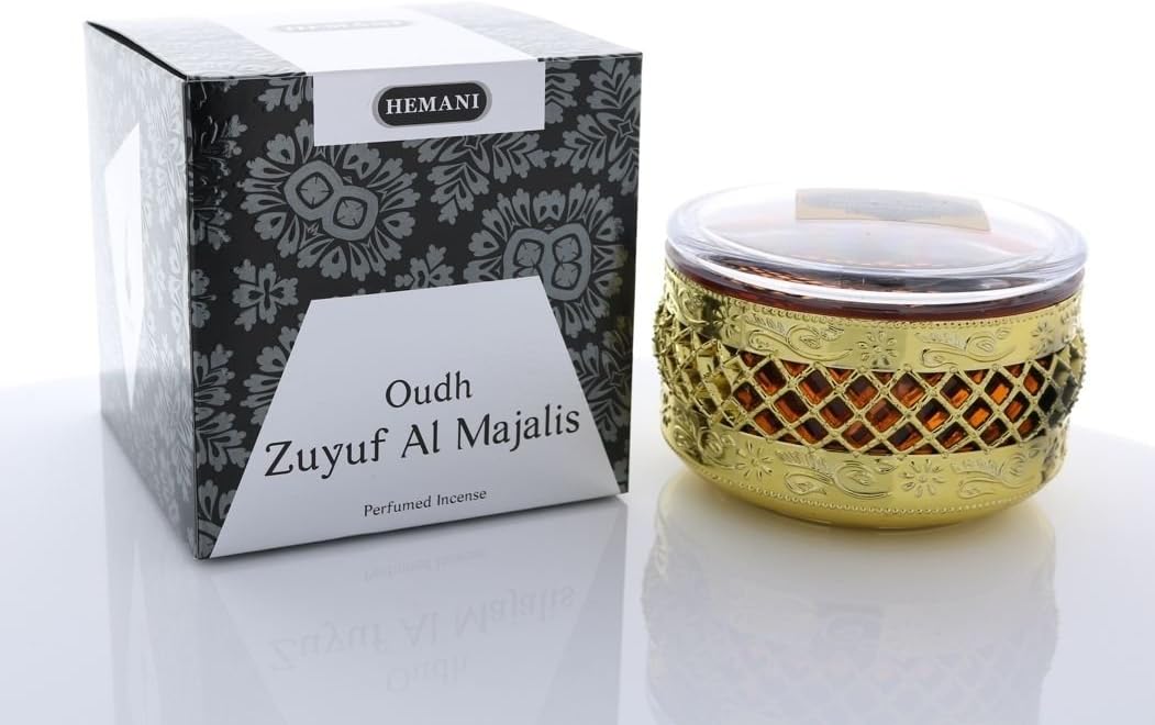 Hemani Oudh Bakhour Zuyuf Al Majlis Chips Perfume - 100% Natural Incense Oud Bakhoor for Room Air Freshener and Long Lasting Home Fragrance