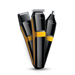 Olsenmark 3-in-1 Men's Grooming Set- OMTR4114, Nose and T-Blade Hair Trimmer, Works 120 Minute