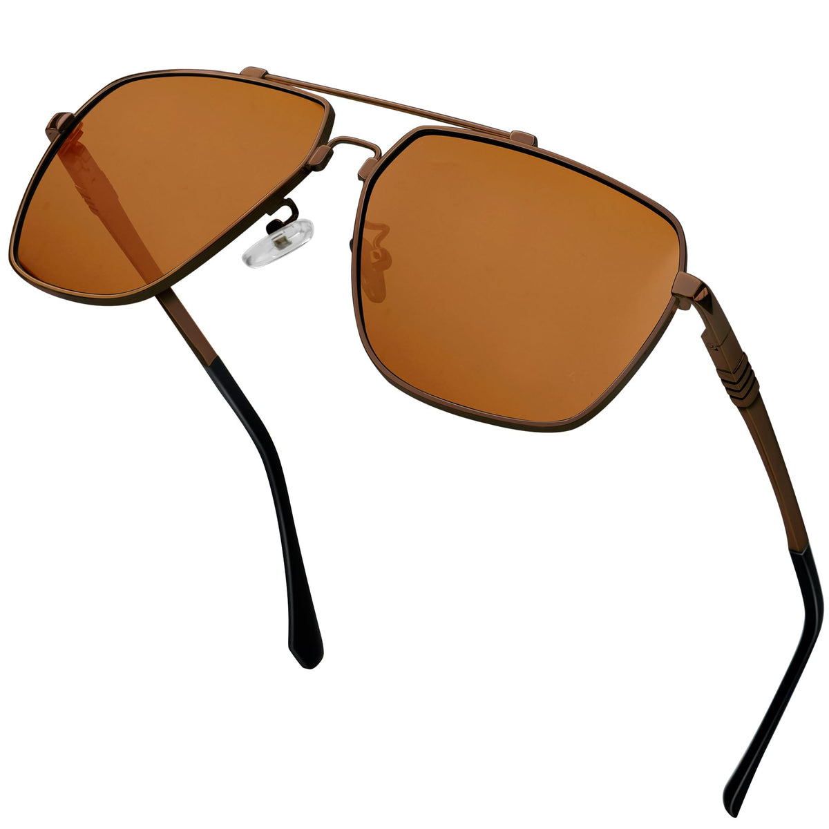 KANASTAL Polarized Sunglasses for Men Women, Large Memory Metal Frame Lightweight Sun Glasses 100% UV400 Protection Shades for Driving