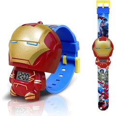 KASTWAVE Superhero Kids Watch, Kids Digital Watch for Boys Girls, Easy Read Cute Cartoon Wrist Watches Toy, Gift for Holiday, Birthday, Christmas