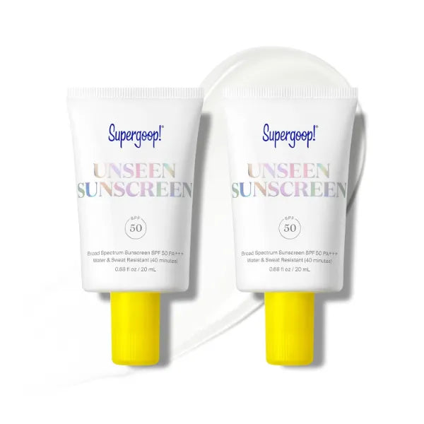 Supergoop! Unseen Sunscreen SPF 50 Invisible Sun Protection for FaceAll Skin Types - 0.68 fl oz, 2 Pack