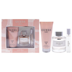 GUESS 1981 Los Angeles for Women Edt 100ml + 15ml Travel Spray + 200 Bl Set 2020, Silver/Navy