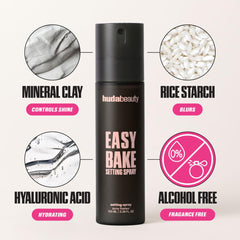 Huda Beauty Easy Bake Setting Spray, 30ml, 16-Hour Wear