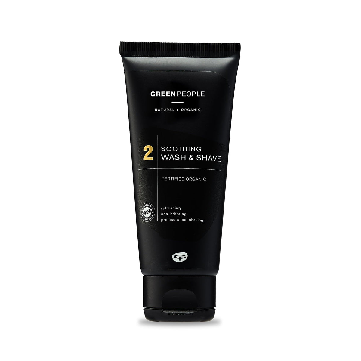 Green People For Men No. 2 Soothing Wash & Shave Gel - Natural & Organic 2-in-1 for Sensitive Skin, SLS, Paraben & Ethanol Free, Cruelty Free - 100ml