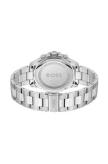 BOSS Chronograph Quartz Watch for men Collection Troper with Leather or Stainless Steel strap - Blue