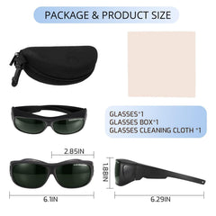 LCLALAY IPL Laser Safety Glasses 200nm-2000nm, UV Protective Tanning Goggles for Tanning Beds, Eye Protection for Laser Hair Removal, Red Light Therapy, and Cosmetology Operators