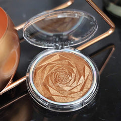NLLNT Rose Highlight Powder Glow Bronzer Highlighter Brightening Blush Contour Illuminator Metallic Shimmer