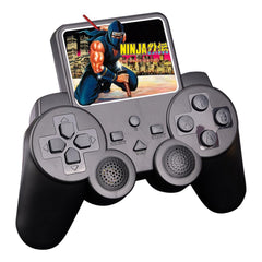 NALACAL 8-bit 520 in 1 Classic Retro Games Handheld Gamepad Game Console - 2.5 inch Screen Rechargeable AV TV Out 2 Player Gamepad (Black)