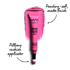 Nyx Professional MakEUp Powder Puff Lippie Lip Cream, Liquid Lipstick - Bby (Fuchsia)