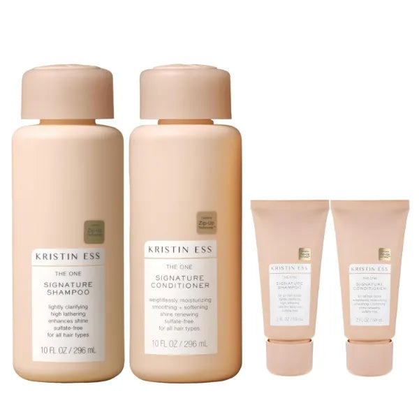 Kristin Ess Hair Signature Sulfate Free Full + Travel Size Shampoo and ...