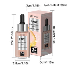 Hyaluronic Acid Foundation Serums, Full Coverage Foundation Tinted Serums with Hyaluronic Acid, 30ml Light Natural Glow Enhancer Lotion for Brighten Skin Tone