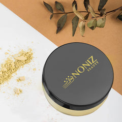 NONIZ Finishing Loose Powder - Matte Finish - Oil Absorbing - Vegan Formula - Cruelty-free Makeup - Setting Powder (Banana 02)