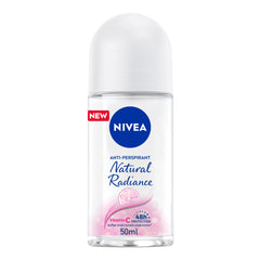 NIVEA Antiperspirant Roll-on for Women, 48h Protection, Natural Radiance, 50ml