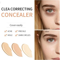 Full Coverage Liquid Foundation,Matte Concealer Smooth Makeup Base Cream,Full Coverage Foundation,Tender the Skin Foundation,Waterproof Long Lasting Oil Free Smooth Liquid Foundation (Natural)