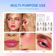 NALACAL Color Change Blush, Clear Liquid Blush Cream Moisturizing Blusher Halo dyeing naturally Blush Rouge Multi-use Makeup Cream For Cheeks Face Lips Waterproof Blush Gel Lip Oil