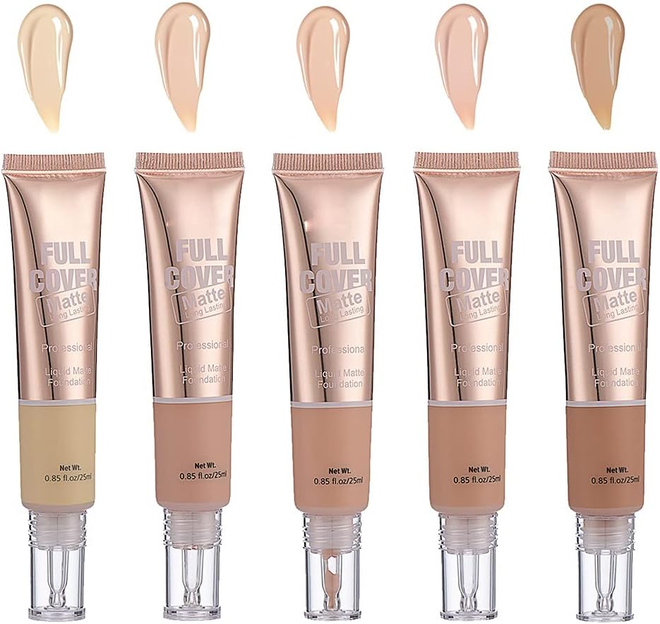 NLLNT Foundation Makeup Foundation Full Coverage Oil Control Liquid Foundation Long Lasting Matte Foundation