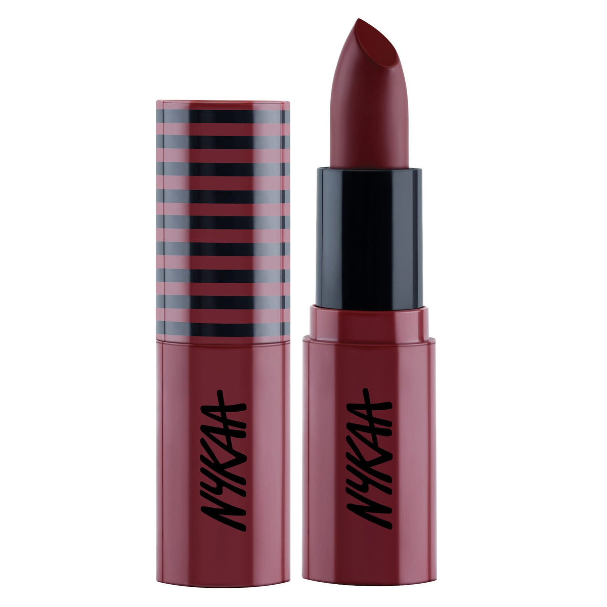 Nykaa So Creme! Lipstick (Nailed It) - Maroon - Super matte finish lipstick with jojoba oil fortified formula, long-wearing, Comfortable & weightless (4.2gm)