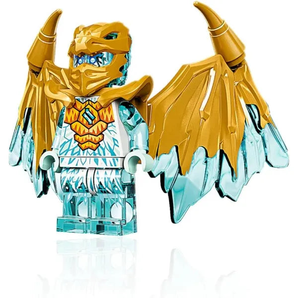 LEGO NINJAGO Crystalized Minifigure - Zane (Golden Dragon) with Wings and Sword