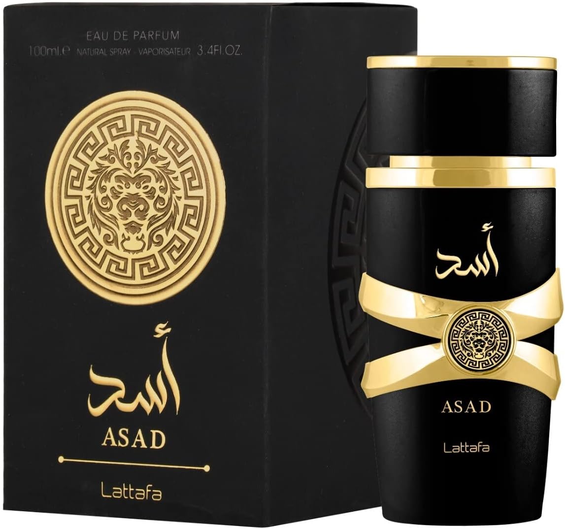 Lattafa Perfumes Asad for Unisex Eau de Parfum Spray, 3.4 Ounce