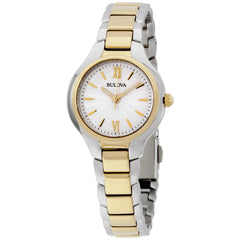 Bulova Ladies' Classic Dress 3-Hand Quartz Stainless Steel Watch - Two-Tone Yellow Gold